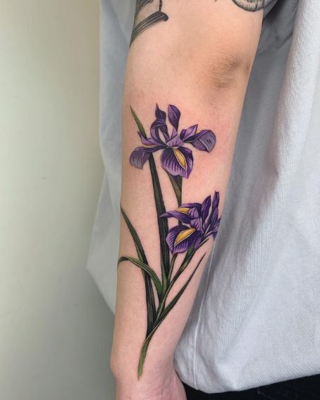 Iris Tattoo on Forearm