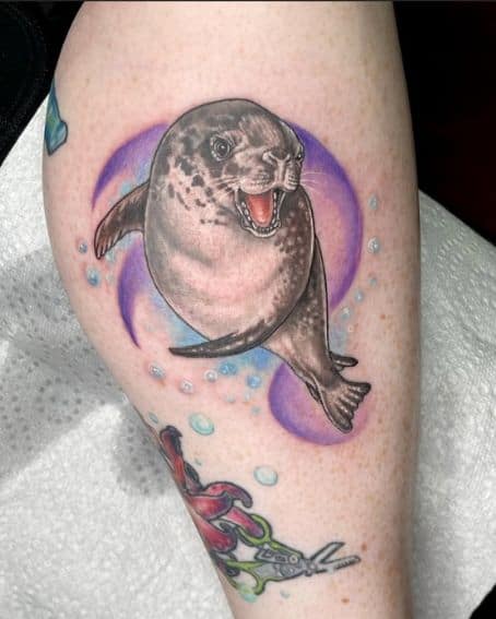 Leopard Seal Tattoo