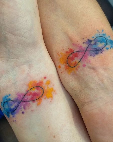 Matching Infinity Tattoo on Wrist