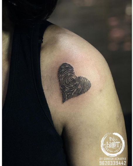 Memorial Father Fingerprint Tattoo
