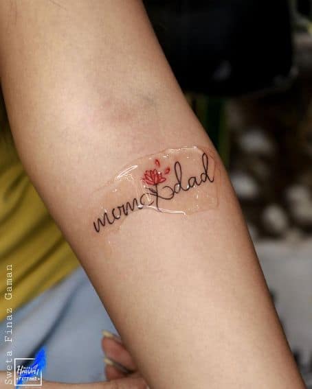 Mom and Dad Infinity Tattoo Design