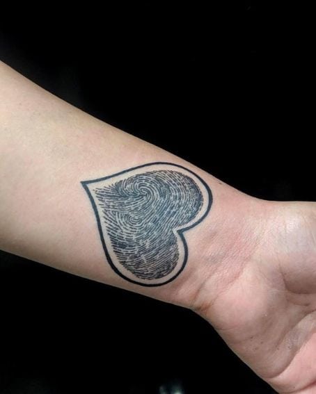 Mom-Dad Fingerprints Tattoo