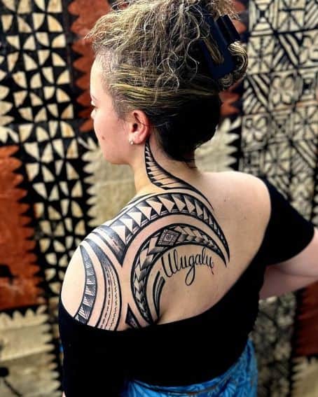 Polynesian Shoulder Tattoo