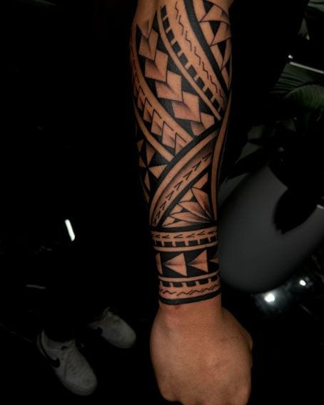 Polynesian Tattoo on Full Arm