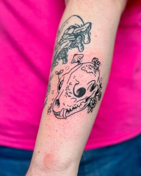 Raccoon Skull Tattoo