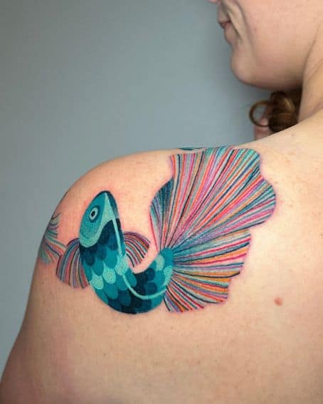 Radiant Goldfish Tattoo