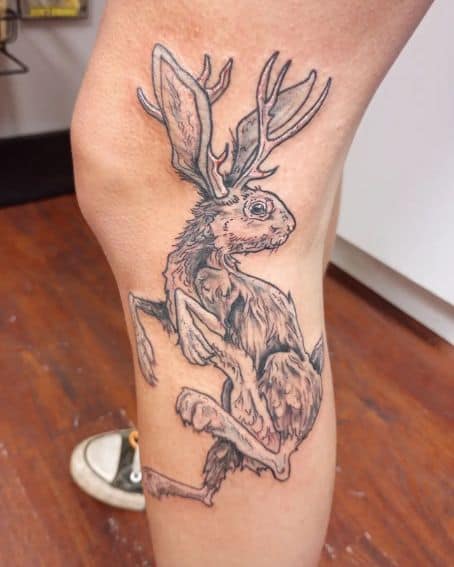 Sketch Inspiration Jackalope Tattoo