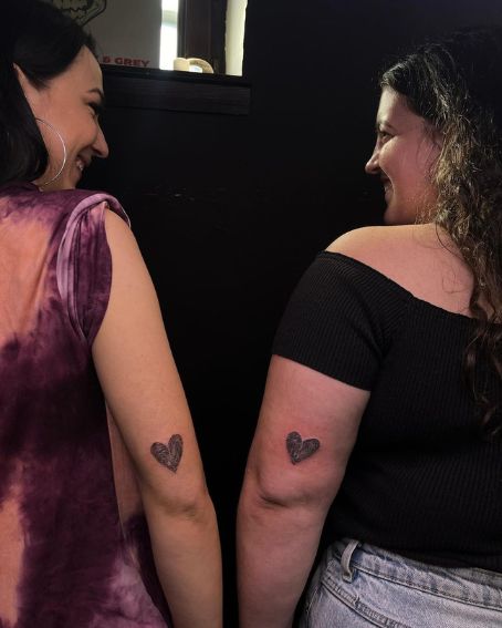 Small Friendship Fingerprint Tattoo