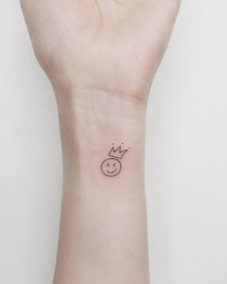 Smile Crown Tattoo