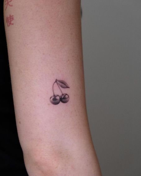 Sweet Cherries Tattoo on Arm