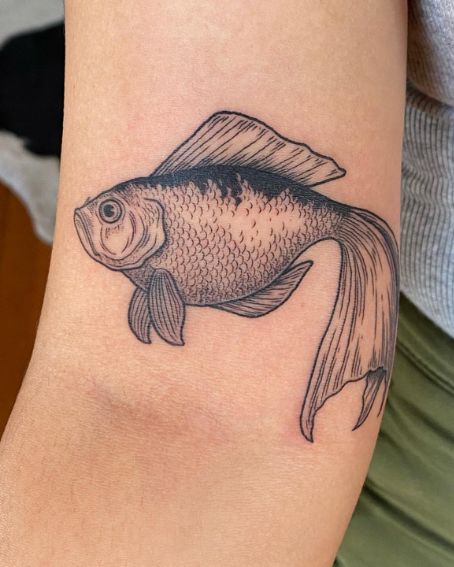 Sweet Little Goldfish Tattoo