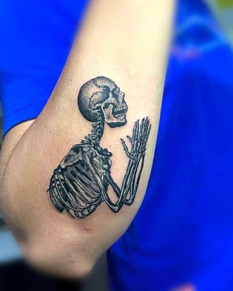 Talking Skeleton Tattoo Design