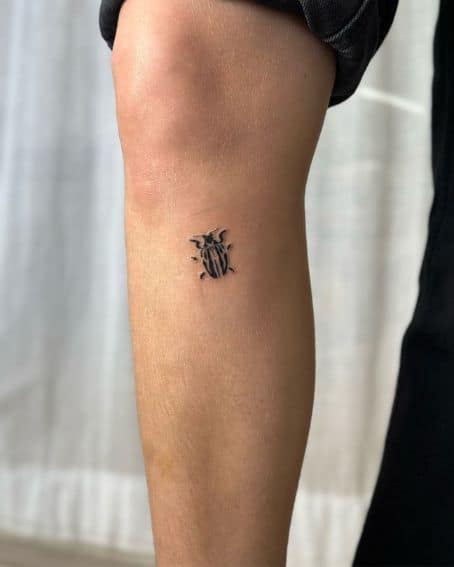 Teeeeny Weeny Beetle Tattoo