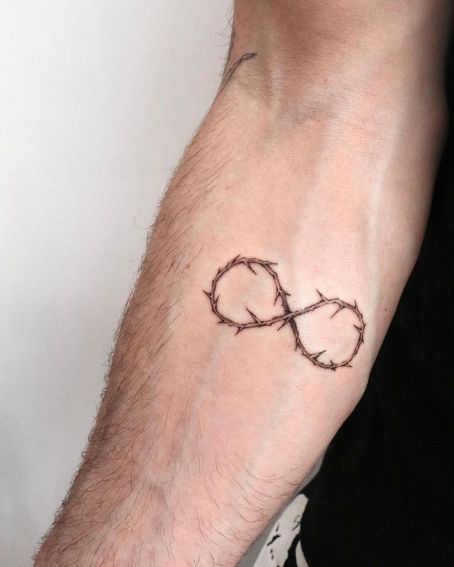 Throned Infinity Tattoo Art