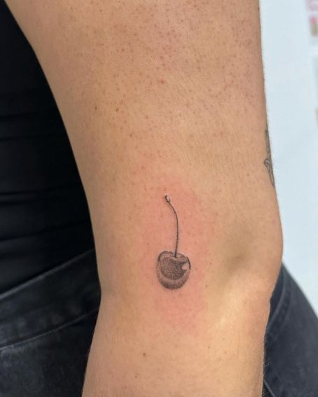 Tiny Cherry Tattoo on Arm