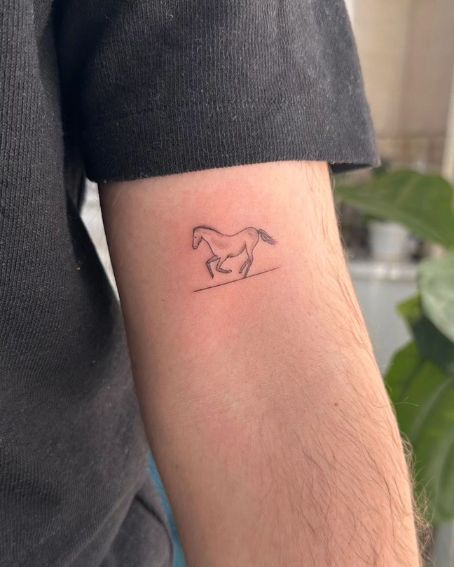 Tiny Horse Tattoo Design