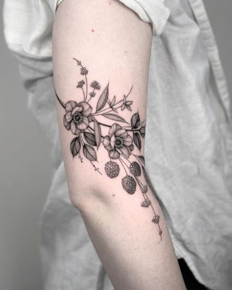 Wildflowers & Berries Tattoo